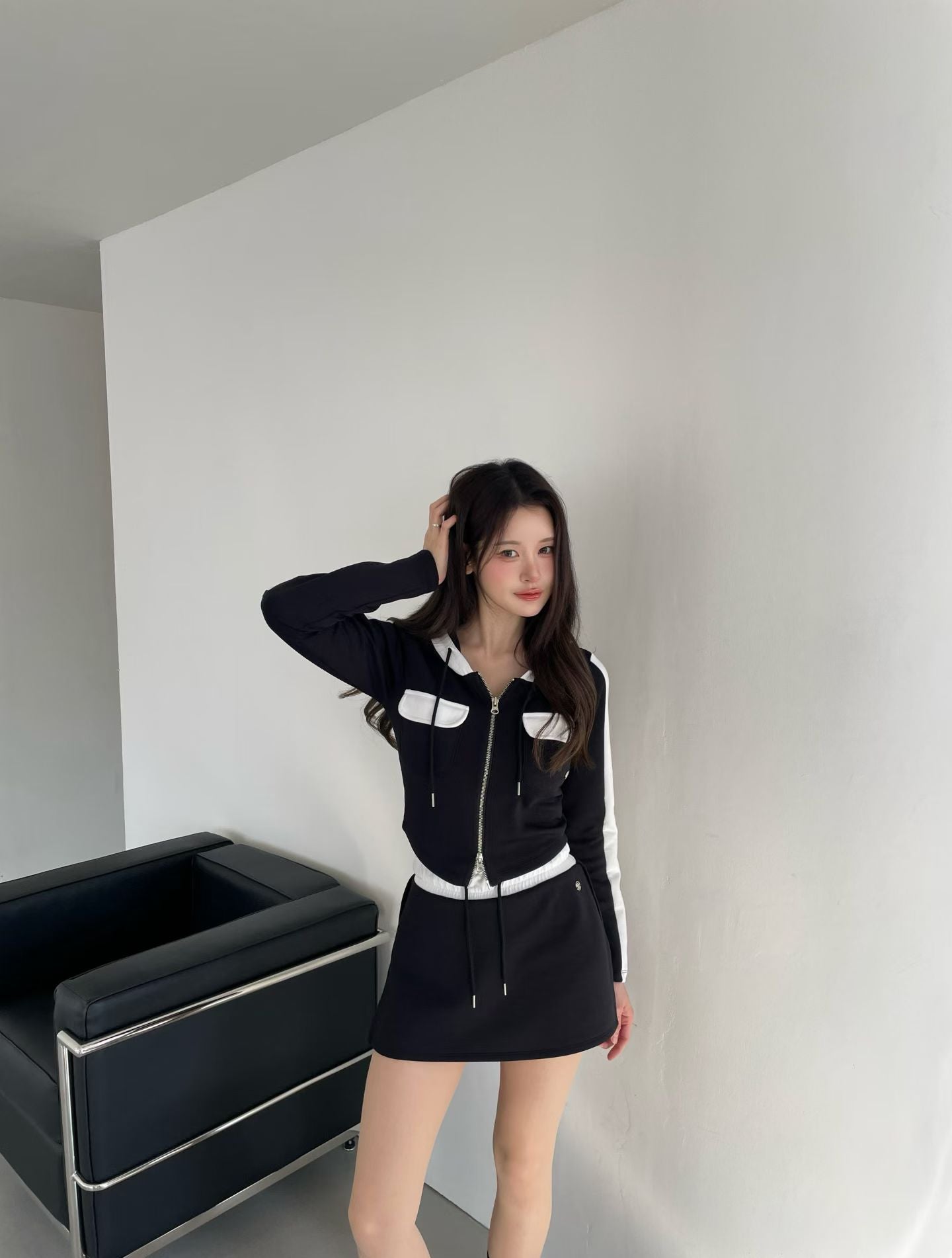 MS60201 Jennie hoodie sporty set