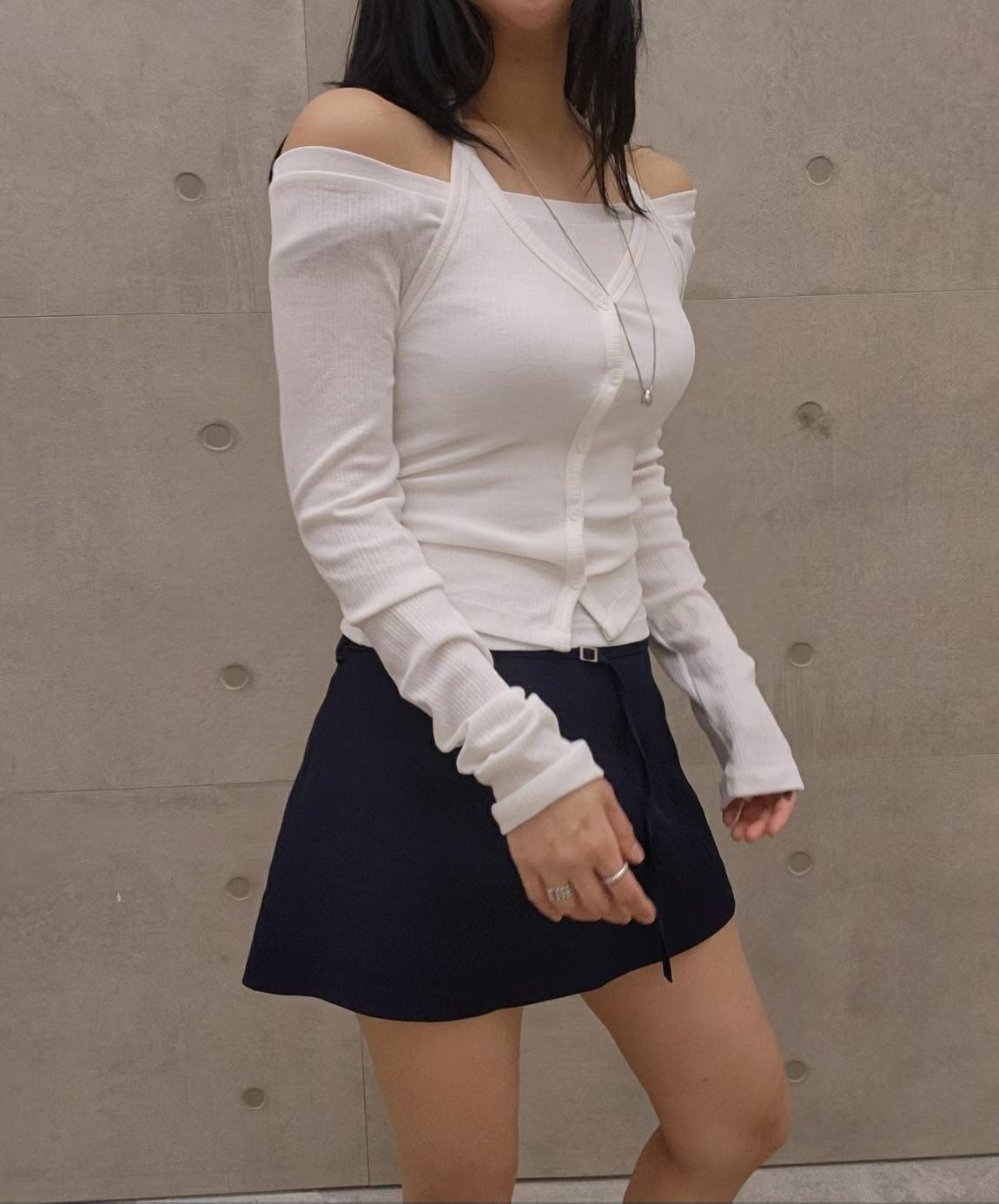 MS60333 Minimal wrap skort