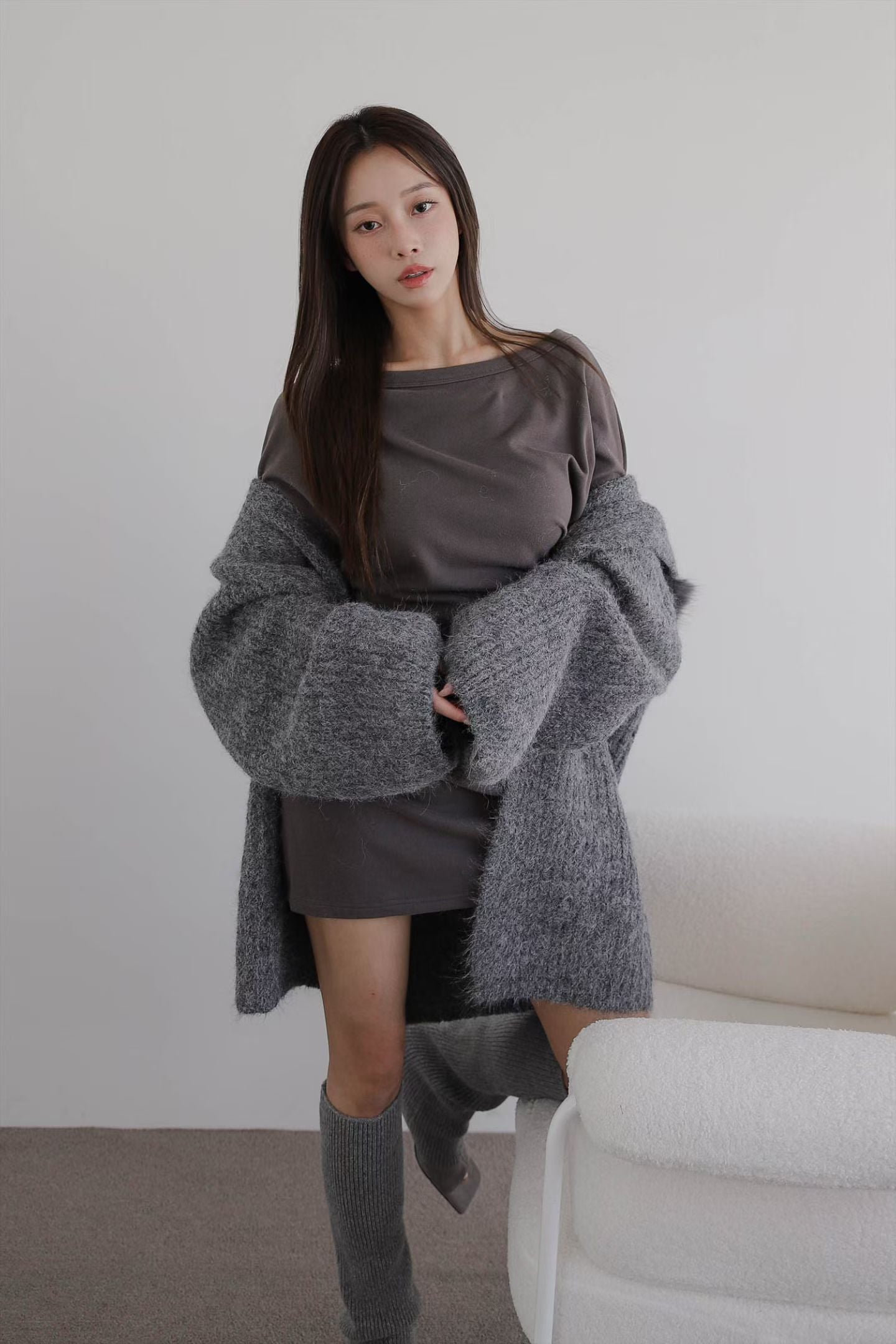 MS51220 Loose knit cardigan