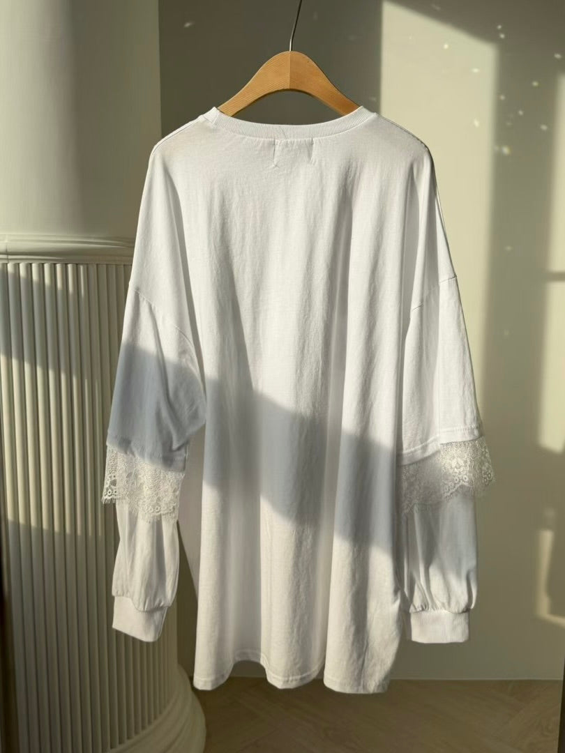 MS60252 Crafted pieces layered tee