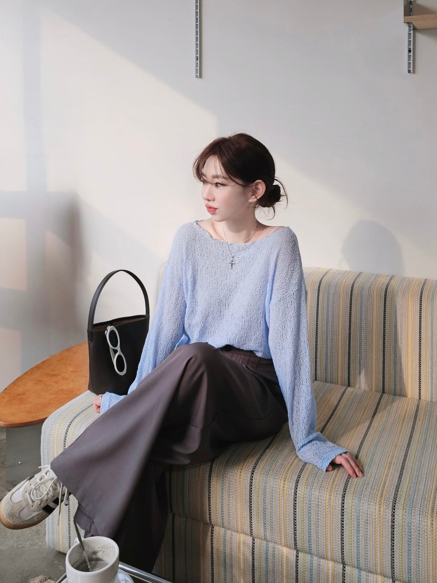 MS60362 Airy knit top