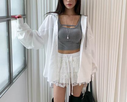 MS60822 Soft airy hoodie outer