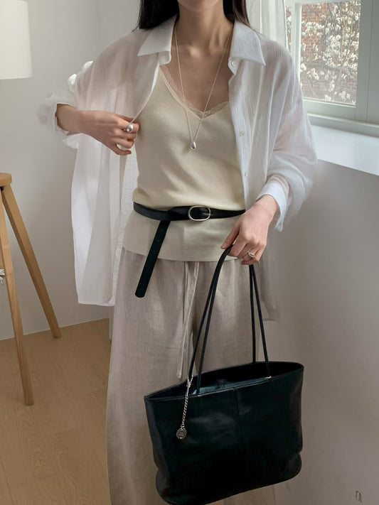 MS60441 Air veil sheer shirt