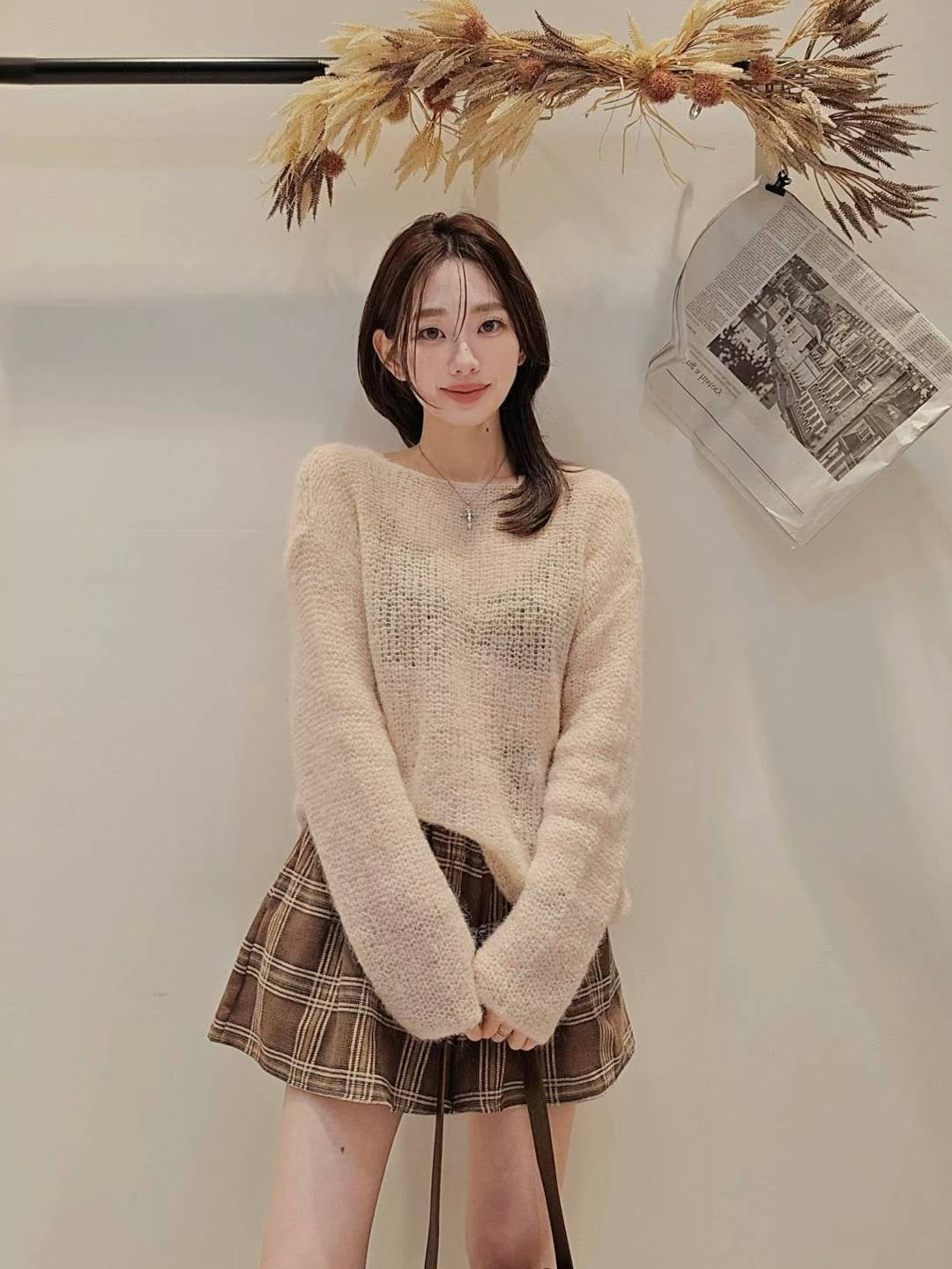 MS51075 British checked shorts