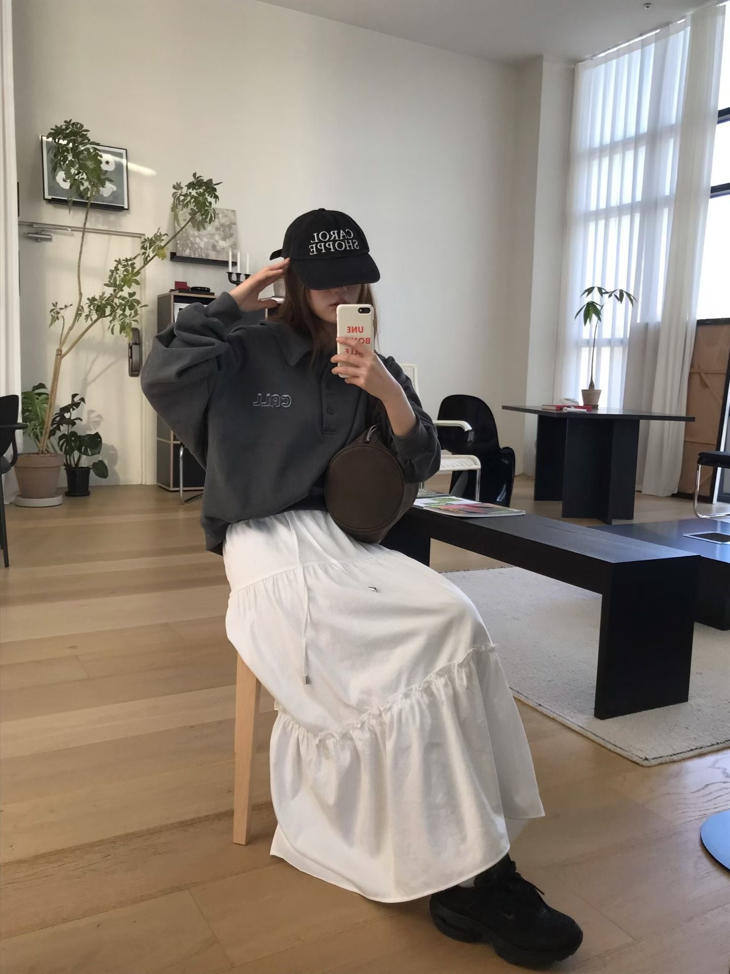 MS51066 Lazy collar long sleeve