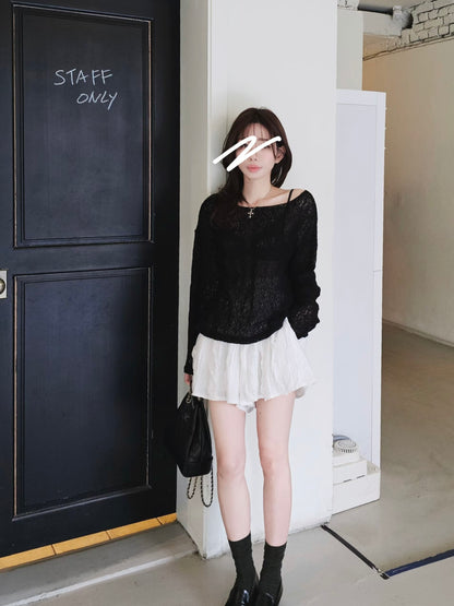 MS60362 Airy knit top