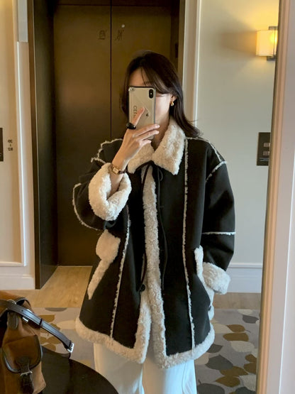 MS51120 Ribbon fur winter jacket