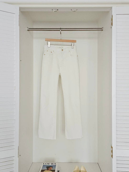 MS51033 Signature cream denim pants