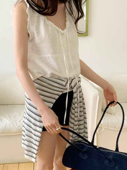 MS60457 Frill sleeveless top