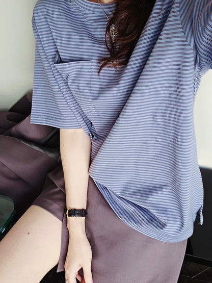 MS60364 Fion stripes tee