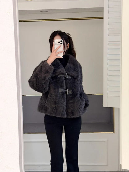 MS51252 Curly fur jacket