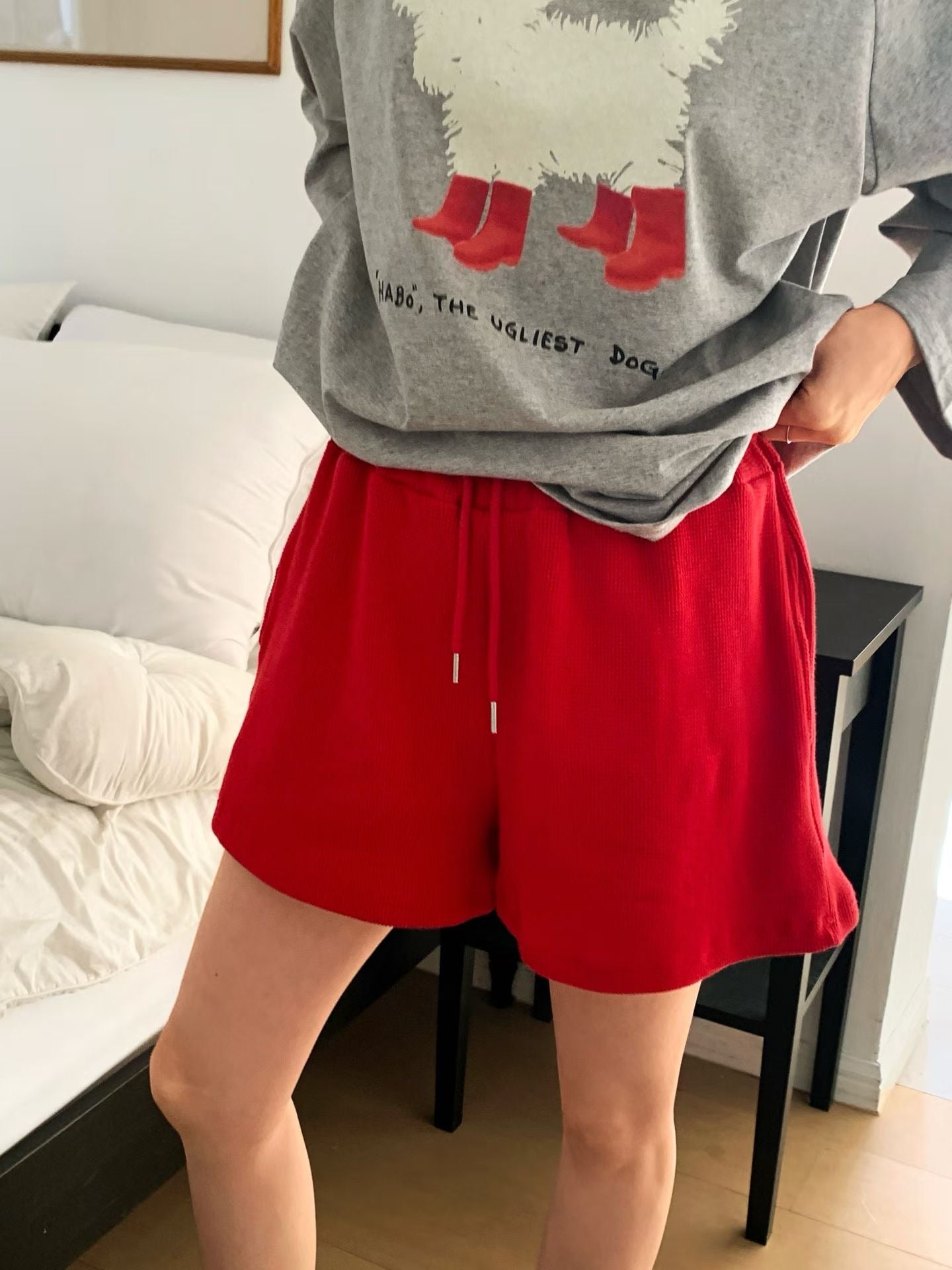 MS60346 Waffle shorts