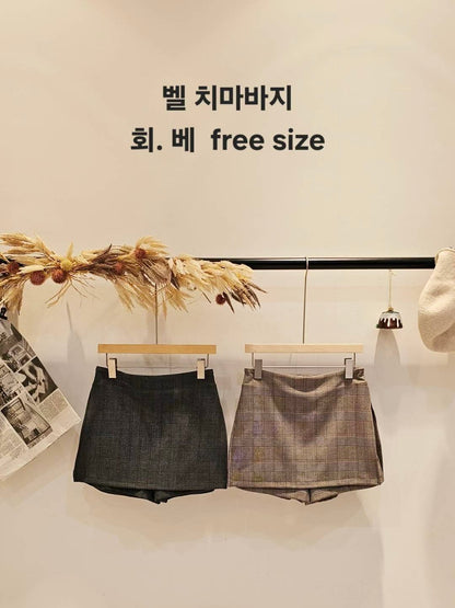 MS51239 Amy checked skorts