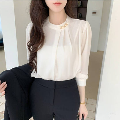 MS50956 Frill chiffon blouse