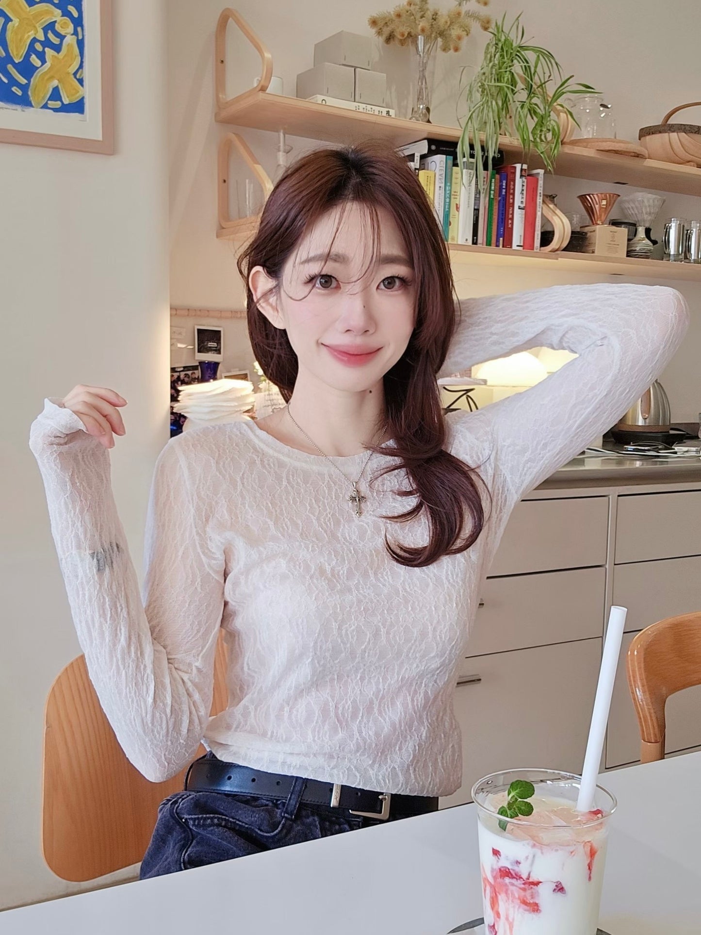 MS60324 Spring lace top