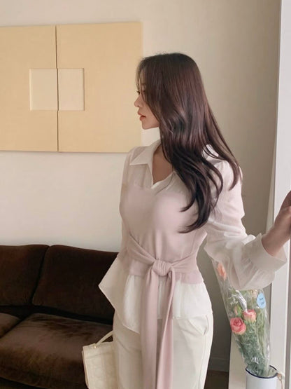 MS60301  Aurelia tie waist set