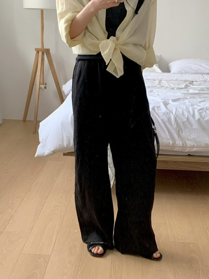 MS60439 Ease linen wide pants