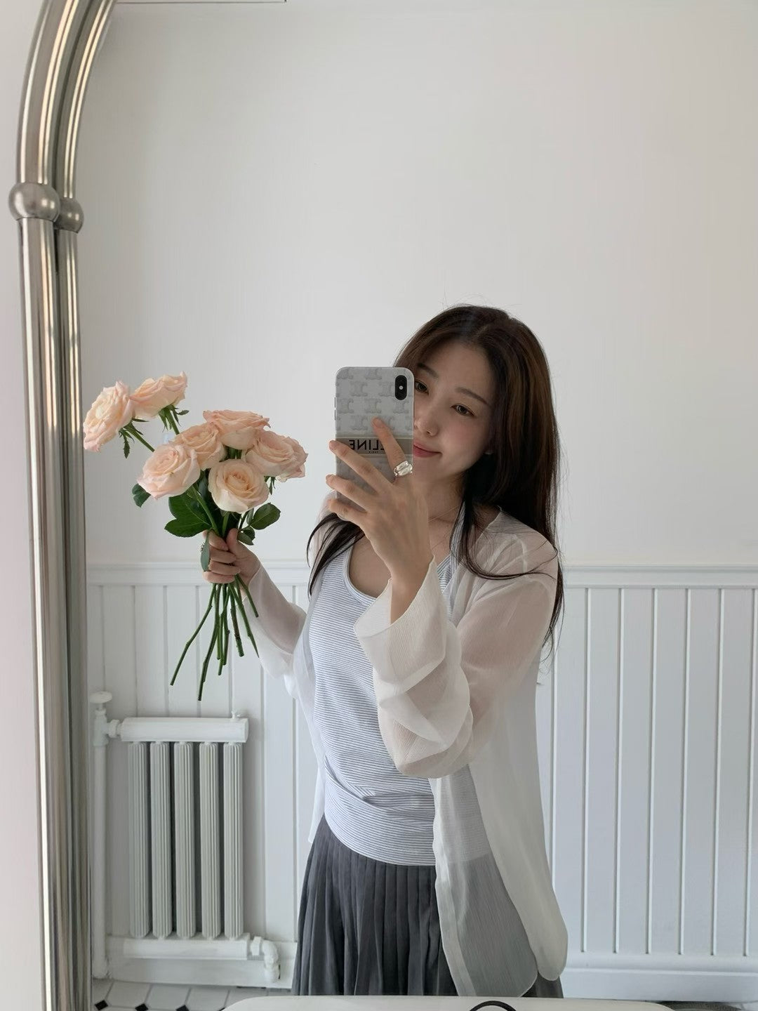 MS60545 Icy chiffon cardigan