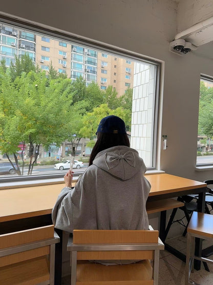 MS51037 Kitty ribbon hoodie