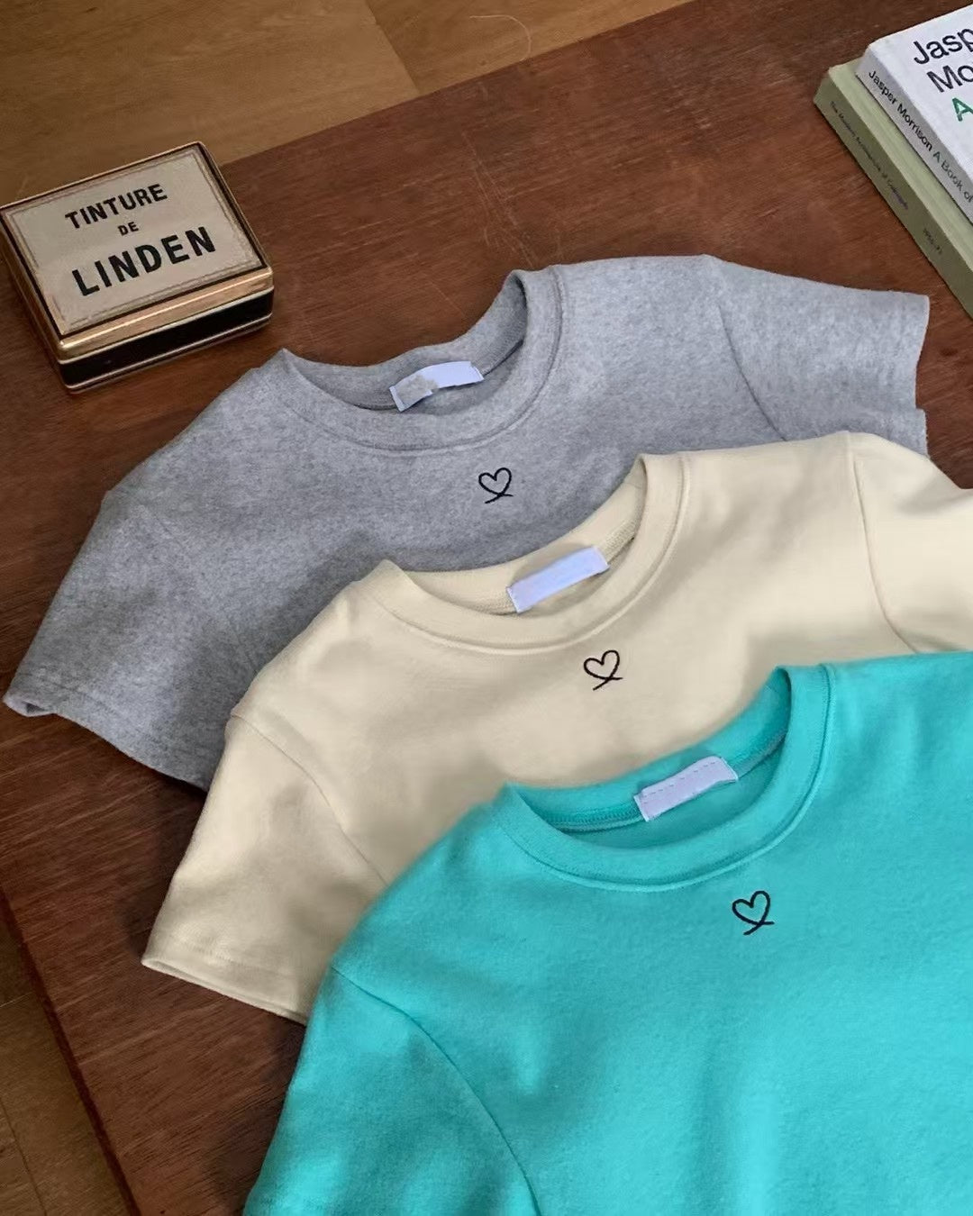 MS51238 Mini heart crop top