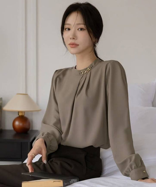 MS50956 Frill chiffon blouse