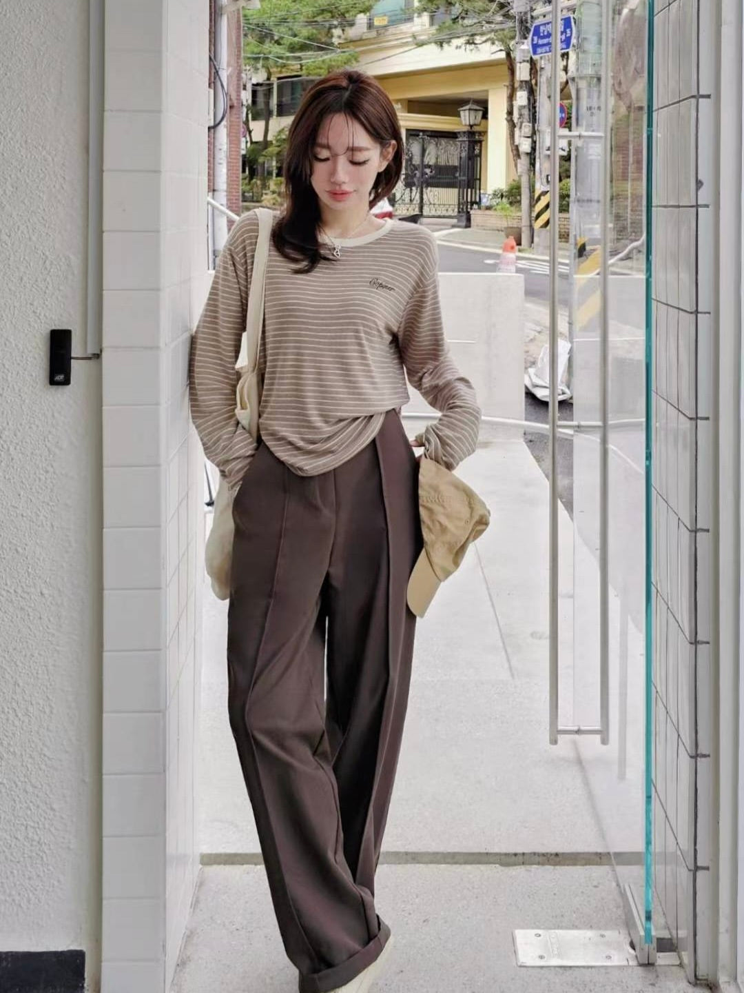 MS51077 Trendy suit trousers