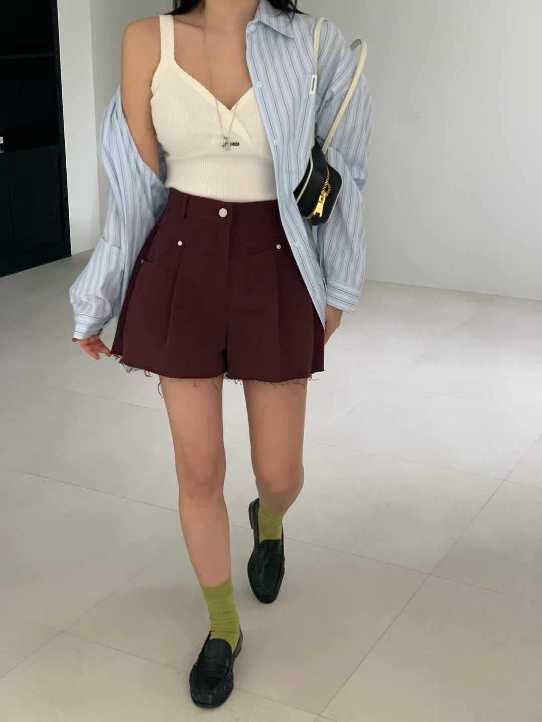 MS60318 High waist A line shorts