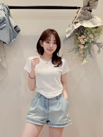 MS60511 Cooling denim shorts