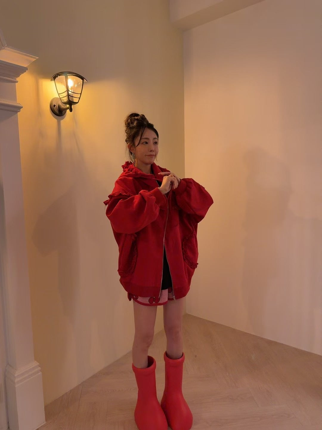 MS51071 Wendy puff hoodie jacket