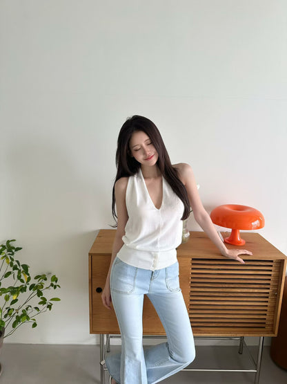 MS60506 Halter knit top