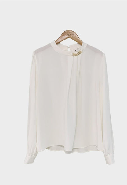 MS50956 Frill chiffon blouse