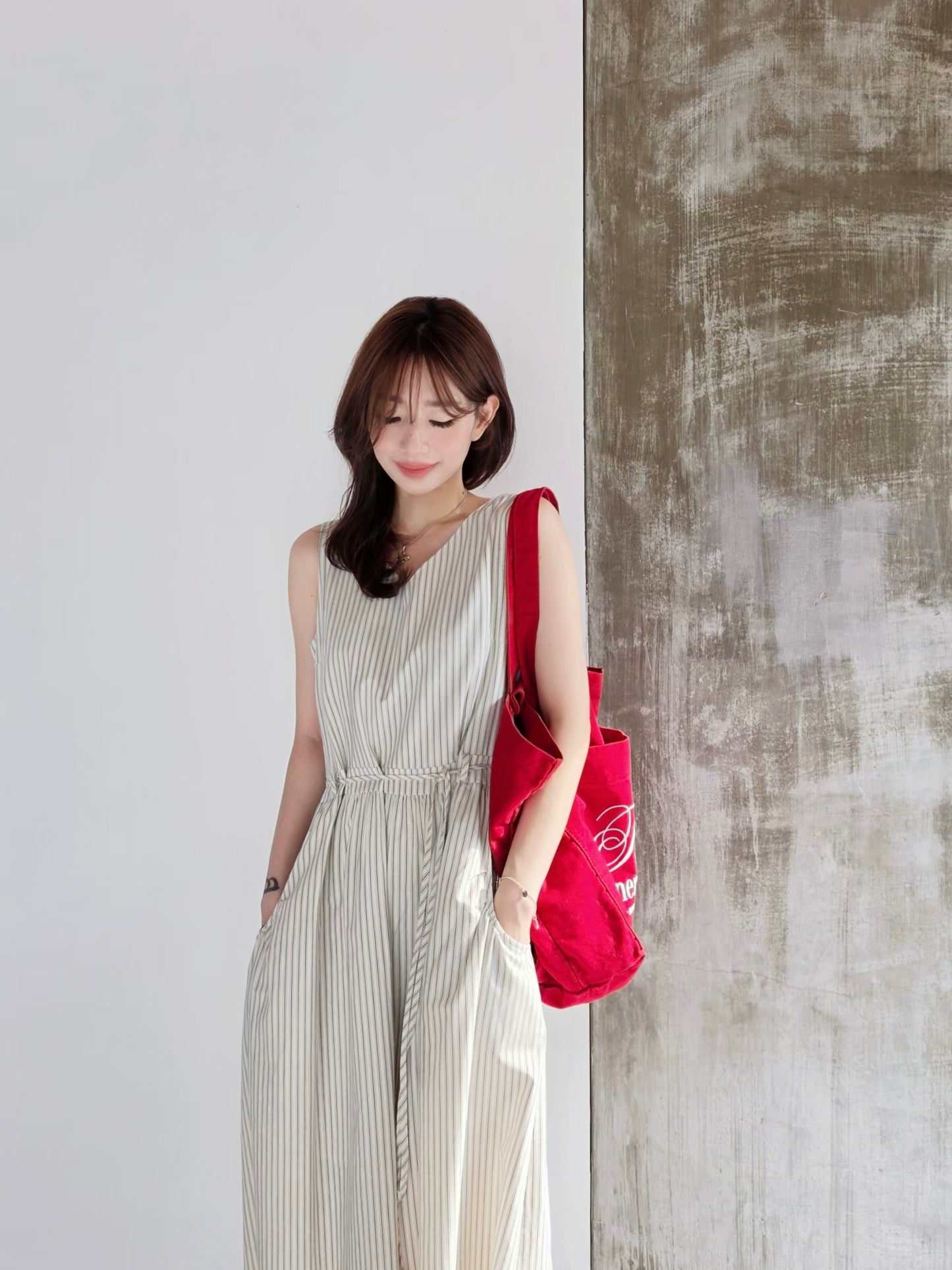 MS60613 Holidays stripes dress