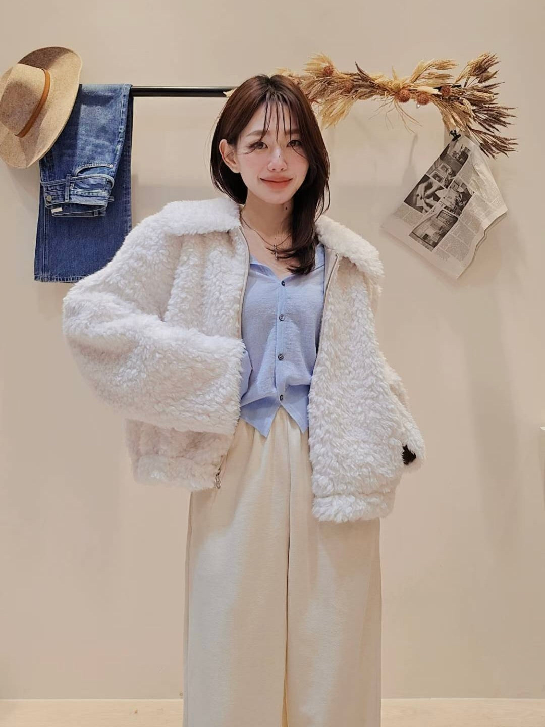 MS51115 Luxe fur jacket