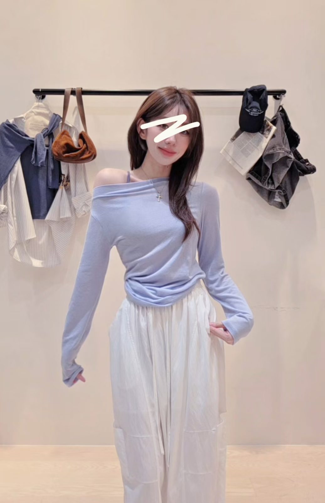 MS60911 Eve boatneck wool blended top