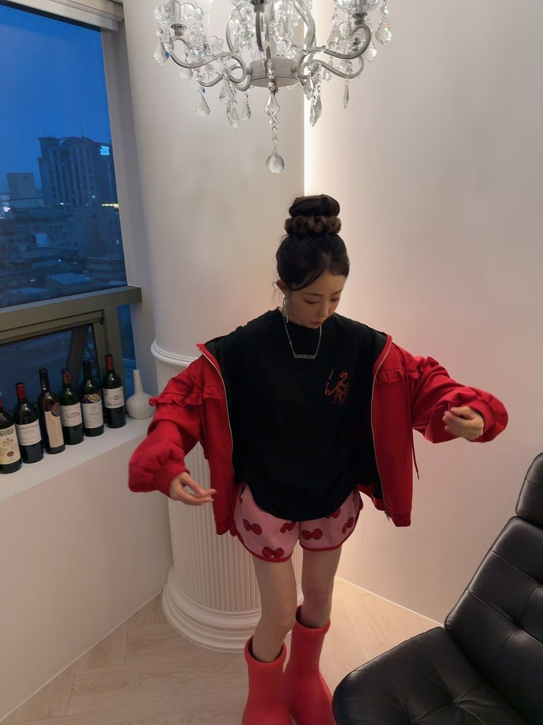 MS51072 Knit drawstring shorts