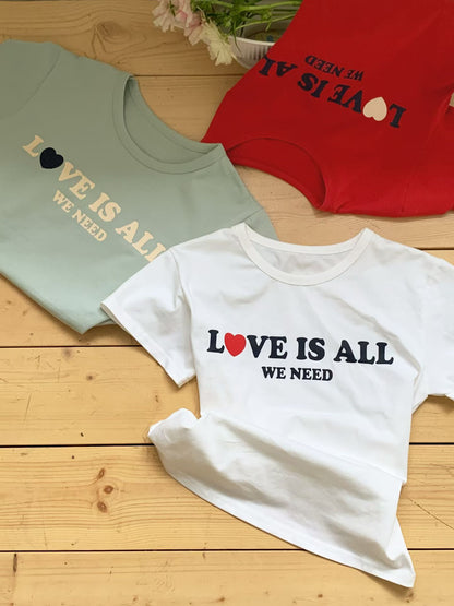 MS60453 Love word basic tee