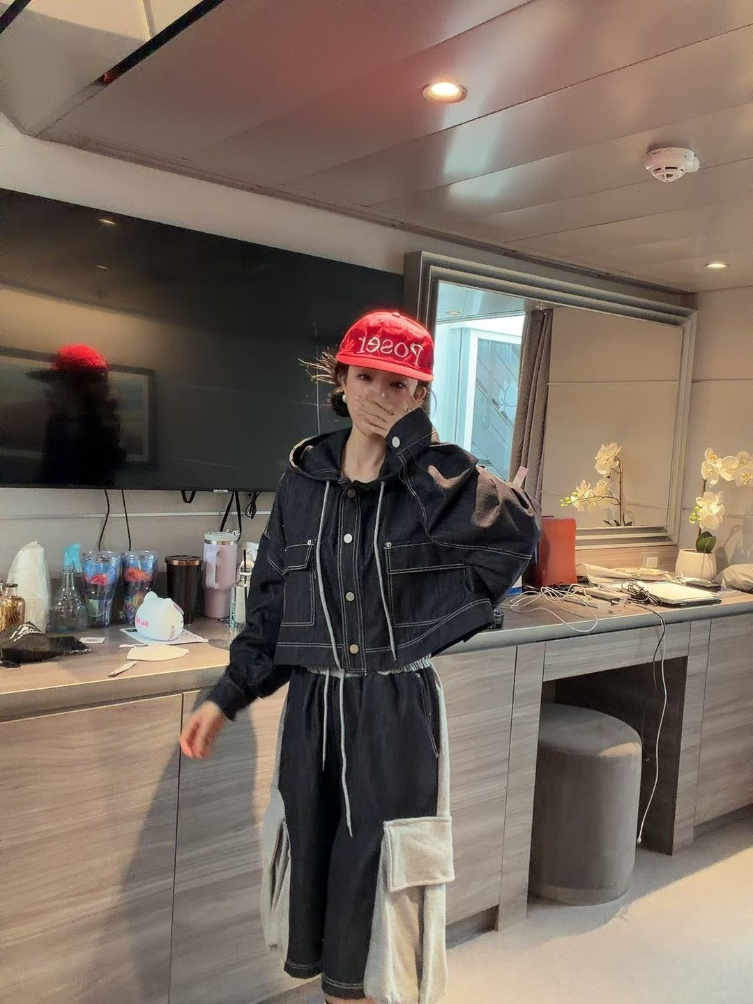 MS60226 Shadow utility cropped jacket