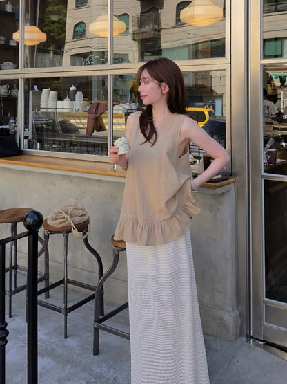 MS60638 Romance Tencel linen top