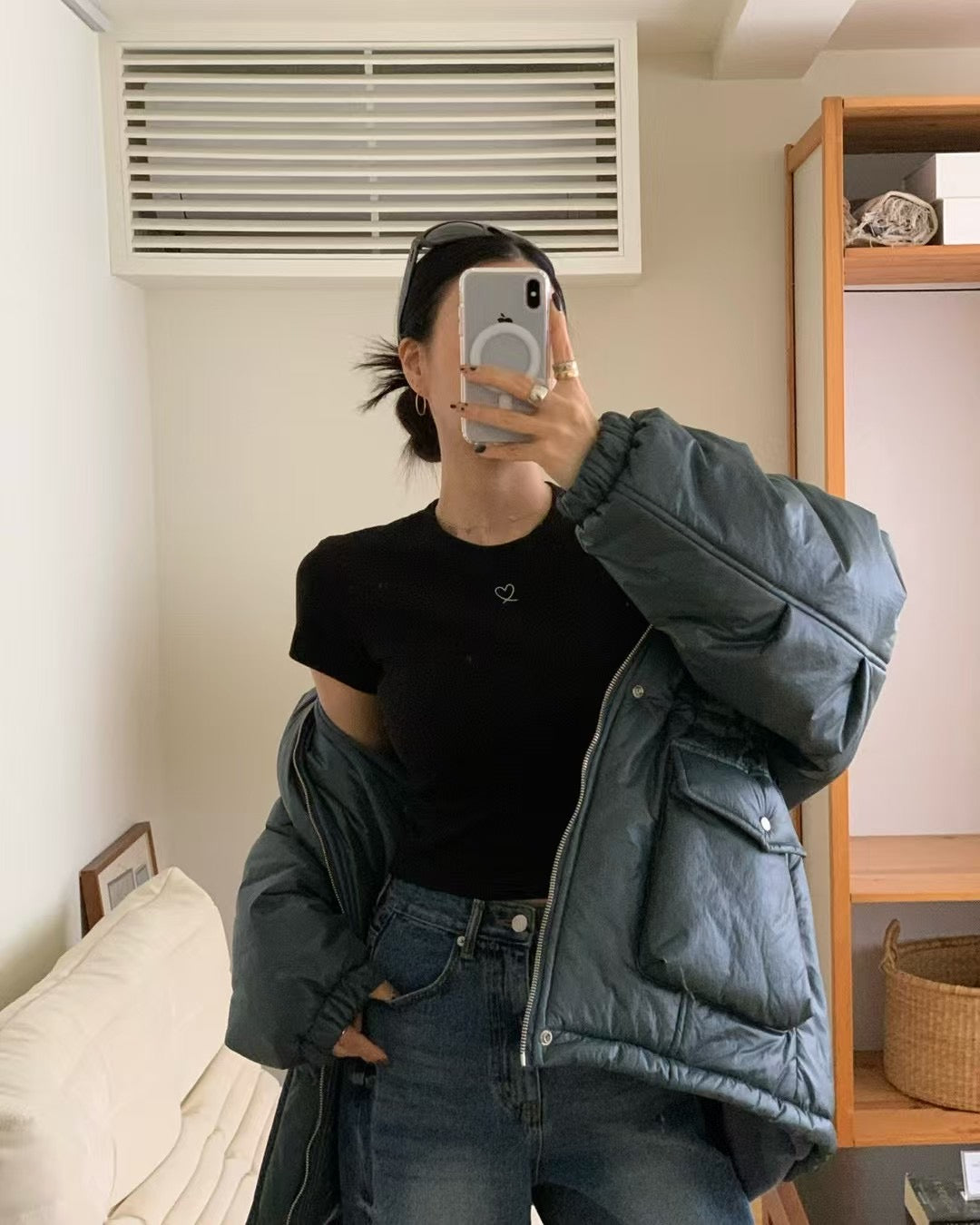 MS51238 Mini heart crop top