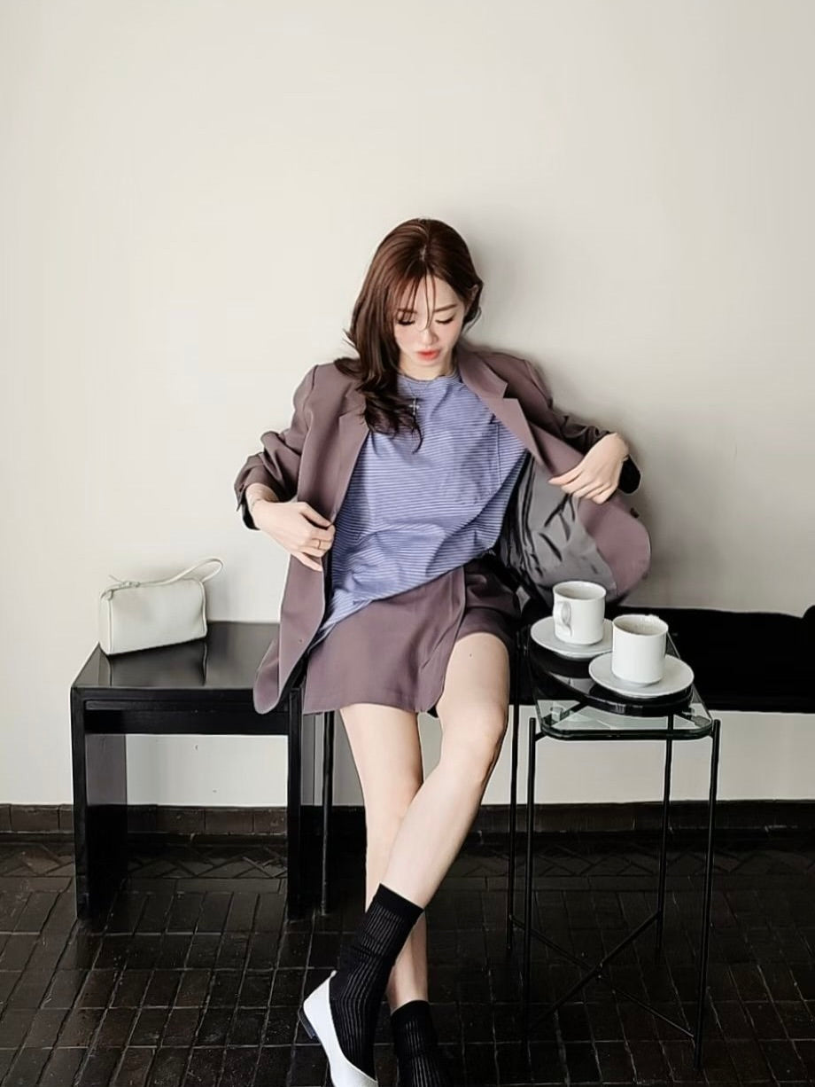 MS60332 Luxe suit skorts