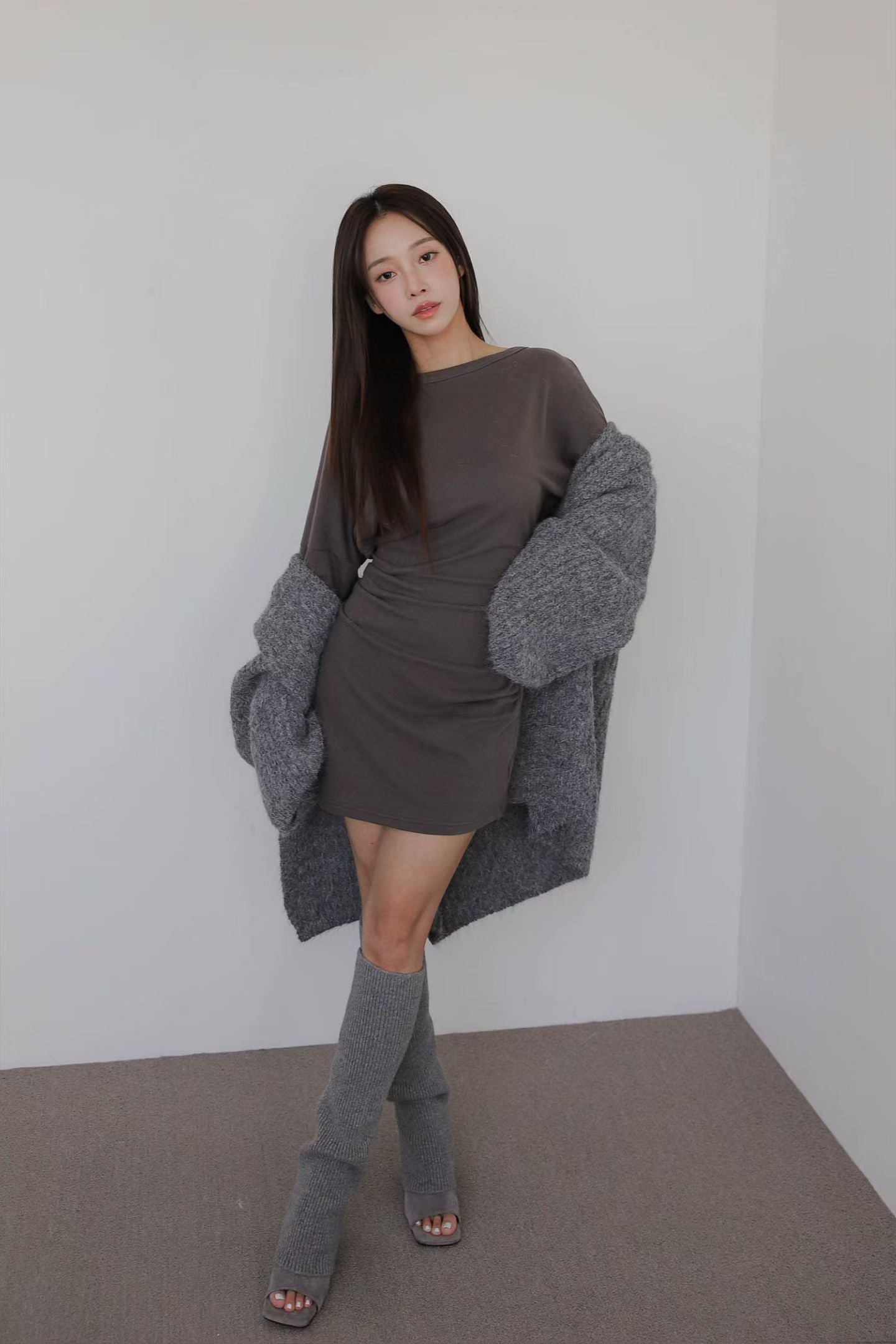 MS51220 Loose knit cardigan