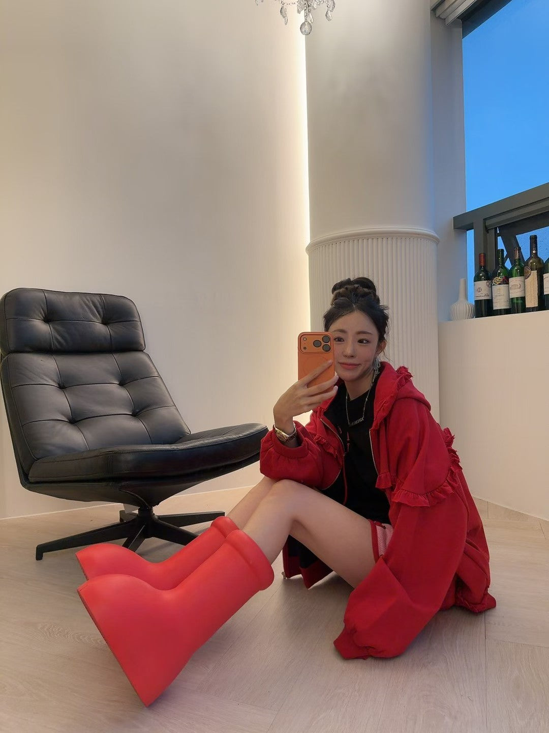 MS51071 Wendy puff hoodie jacket