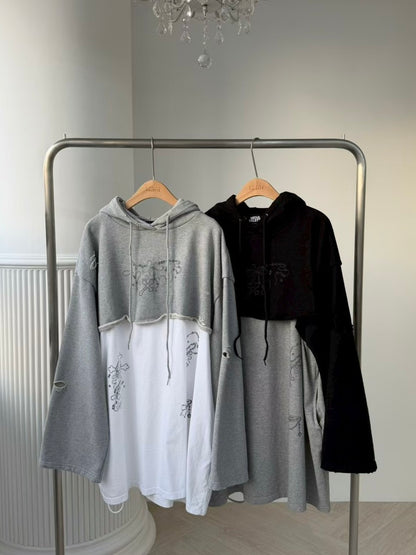 MS51131 Hoodie mix one piece