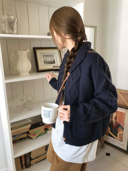 MS51140 Waffle knit cardigan