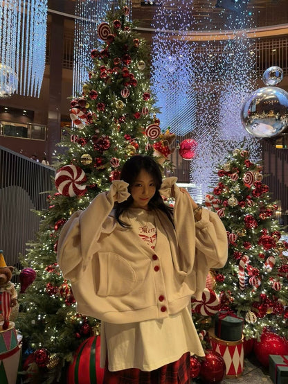 MS51235 Emilie cardigan with scarf