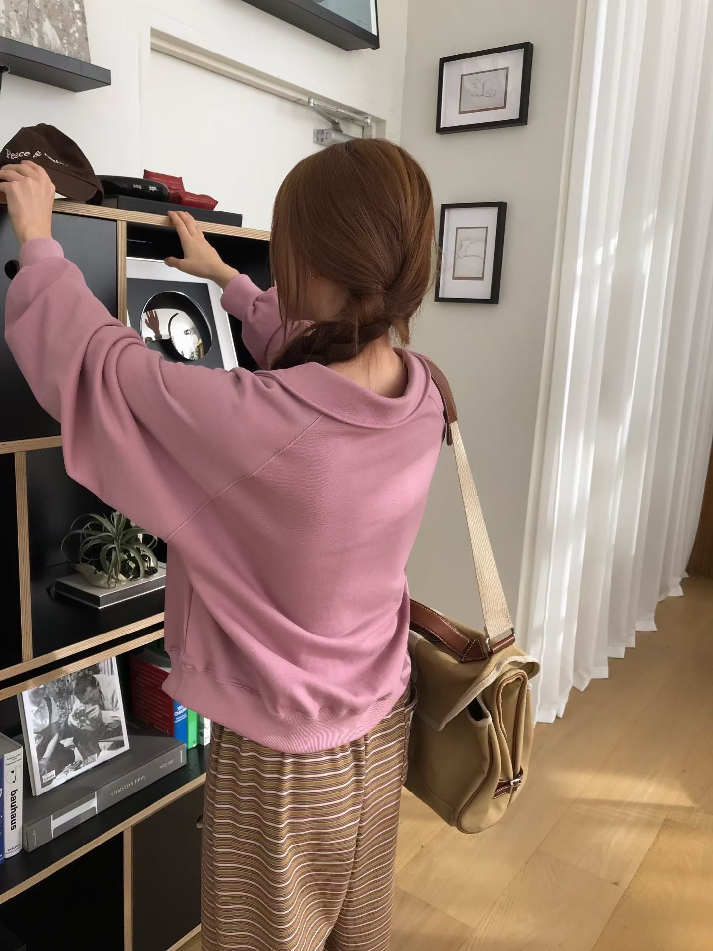 MS51066 Lazy collar long sleeve