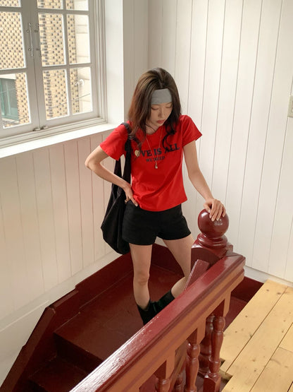 MS60453 Love word basic tee