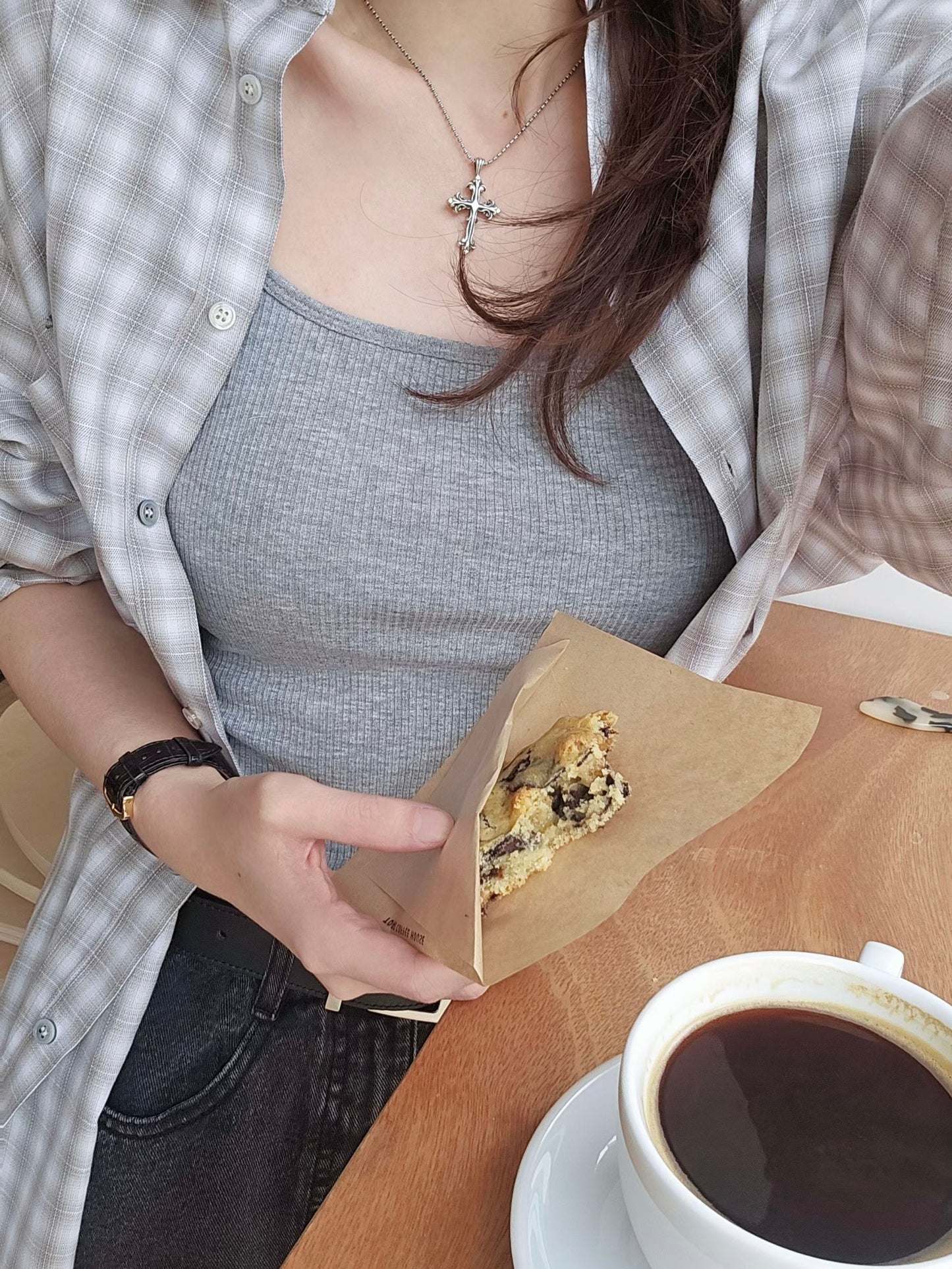 MS60264 Onni checked blouse