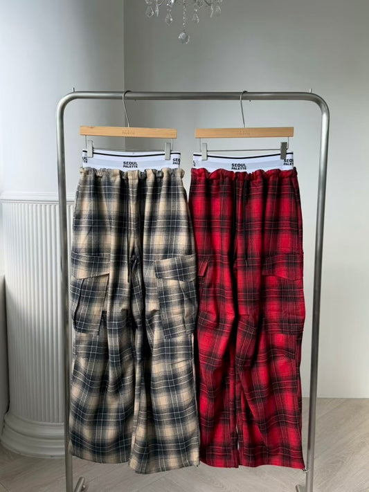 MS51237 British checked street trousers