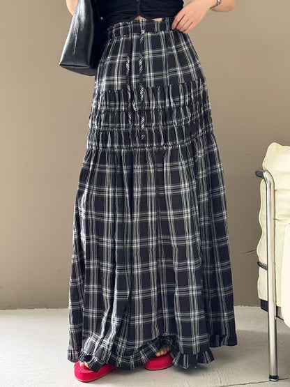 MS60616 Lattice maxi skirt